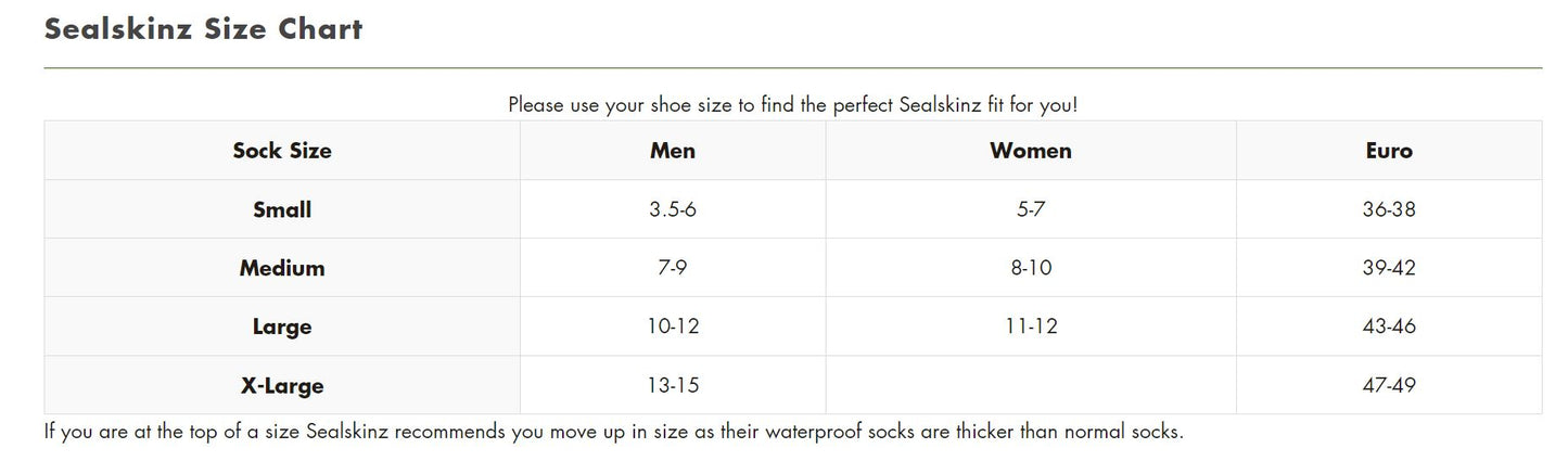 SealSkinz Waterproof Breathable Socks - 1000